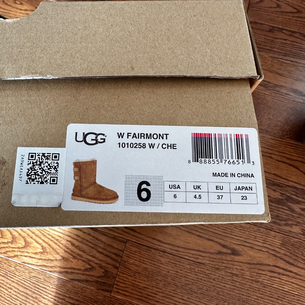Ugg Fairmont boots in Chestnut Size 6 - Picture 3 of 6